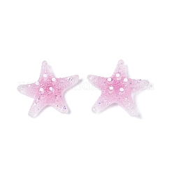 Transparente Harz- und Pailletten-Decoden-Cabochons&nbsp;CRES-Q222-01B