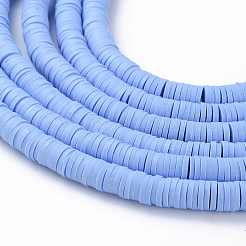 Perles plates en argile polymère fait main rondes&nbsp;CLAY-R067-6.0mm-32