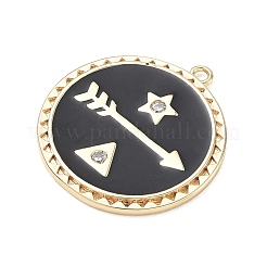 Ottone con pendenti in strass di cristallo&nbsp;RB-CBAFF5B-27G
