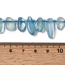 Natürliche Aquamarin Perlen Stränge&nbsp;G-P604-A23-01