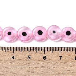 Hechos a mano de mal de ojo lampwork perlas hebras&nbsp;LAMP-G164-10C-06