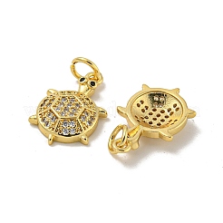Colgante micropavé cubic zirconia de latón&nbsp;KK-N254-129A-G