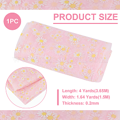 4 Yard Nylonnetzstoff mit Gänseblümchenmuster&nbsp;AJEW-WH0314-459B