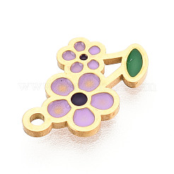 304 Edelstahl-Emaille-Anhänger&nbsp;STAS-T065-57G-03