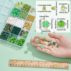 Kit de fabrication de bijoux DIY pour la Saint-Patrick&nbsp;DIY-SC0023-84