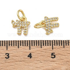 Pendentifs en laiton zircon cubique transparent&nbsp;KK-D229-02G