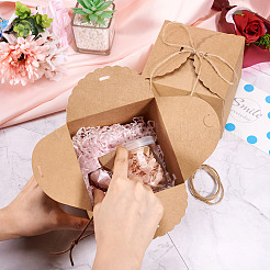 10 quadratische Geschenkboxen aus Kraftpapier&nbsp;CON-TA0001-13