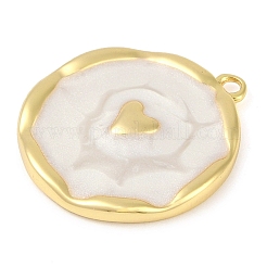 Pendentifs d'émail en laiton &nbsp;KK-L219-22G