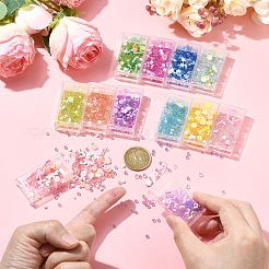 Cabujones de arcilla polimérica y cuentas de plástico hechos a mano de 120 g y 12 colores para hacer joyas de diy.&nbsp;CLAY-YW0002-60