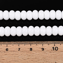 Undurchsichtige sprühlackierte Glasperlen&nbsp;LS-GLAA-ZX008-8mm-18G