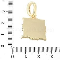 Messing Emaille-Anhänger&nbsp;KK-F886-01G-01