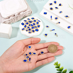 48 pieza de cabujones de rhinestone de aleación de 12 estilos&nbsp;MRMJ-TA0001-45C
