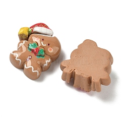 Äpfel & Baum & Hirsch Weihnachtsthema undurchsichtige Harz-Cabochons&nbsp;RESI-B037-07