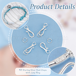 925 Sterling Silber Haken Verschlüsse&nbsp;STER-PH0002-07