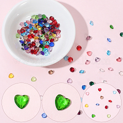 240 Stück 24 Farben Glas Strass Cabochons&nbsp;GLAA-SC0003-23