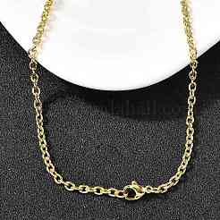 Collares de cadena de cable de acero inoxidable 202 de 3 mm&nbsp;NJEW-C097-03G