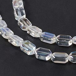 Chapelets de perles en verre électroplaqué&nbsp;EGLA-L042-AB01