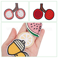 Computergesteuerte Stickerei mit Obstmotiv&nbsp;DIY-WH0656-32