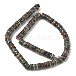 Natürliche afrikanische Heliotrop Perlen Stränge&nbsp;G-G329-B06-8x1mm