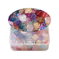 Perle di vetro verniciate a spruzzo trasparente&nbsp;GGLA-CD0001-06