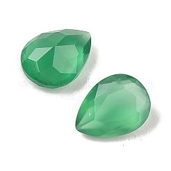 Natürlicher grüner Onyx-Achat (gefärbt und erhitzt) Cabochons&nbsp;G-C146-01H