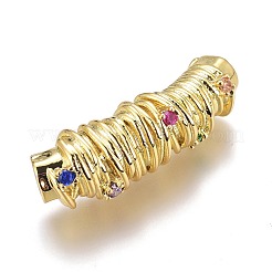 Pendentifs en laiton avec zircon cubique micro pavé&nbsp;ZIRC-O035-03G