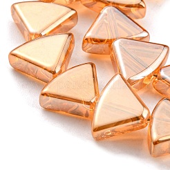 Fili di perle di vetro trasparente placcato con lucentezza perlata&nbsp;EGLA-G037-08A-PL01