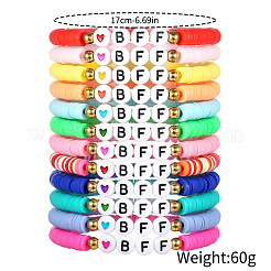 12 Set aus dehnbaren Armbändern aus Legierung&nbsp;FS-WG9EC10-01