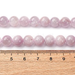 Cuentas de kunzita natural hebras&nbsp;G-H313-01C-8mm