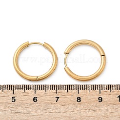 202 pendientes de aro de acero inoxidable&nbsp;EJEW-F111A-20mm-G01
