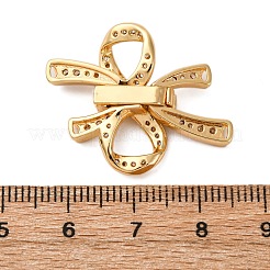 Messing Micro Pave klare Zirkonia Falte über Verschlüsse&nbsp;KK-A256-02G