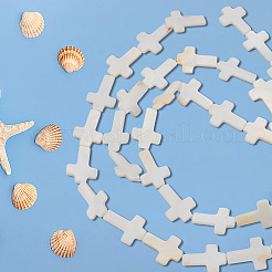 2 Strang natürliche Süßwasser-Muschelperlen&nbsp;BSHE-BC0001-11