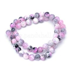 Hebras de cuentas de piedras preciosas de jade persa teñidas naturales&nbsp;G-R271-6mm-XP13