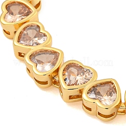 Bracelets à maillons en forme de cœur&nbsp;BJEW-Q347-05G-03