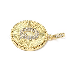 Messing micro pave klare zirkonia anhänger&nbsp;KK-L253-17G-Q