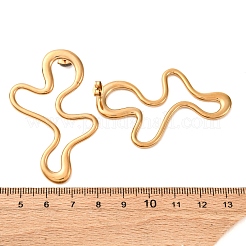 Ohrstecker aus 304 Edelstahlnuggets für Damen&nbsp;EJEW-A131-03G