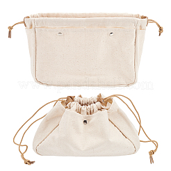 Kosmetiktaschen aus Leinen mit Kordelzug&nbsp;ABAG-WH0035-049