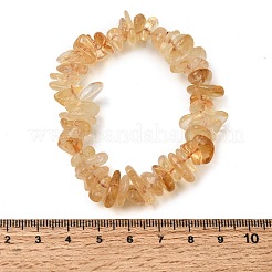 Bracelets extensibles en perles de citrine naturelle chauffées&nbsp;GG-CBA0FEA-01B