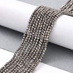 Chapelets de perles en verre électroplaqué&nbsp;GLAA-H021-01A-FP12