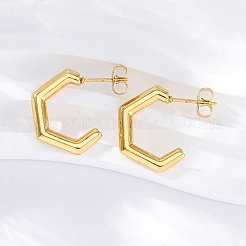 Boucles d'oreilles à tige en acier inoxydable 304 pour femmes&nbsp;EJEW-L296-033G-01