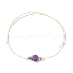 Bracciali di perline intrecciate con pietre preziose naturali per le donne&nbsp;BJEW-JB11355