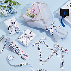 Cinta de poliéster estampada con estampado dorado&nbsp;OCOR-PH0004-91B