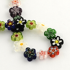 Blume handgemacht Millefiori Glasperlen Stränge&nbsp;LK-R004-18