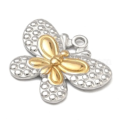 Pendenti in acciaio inossidabile 304 bicolore&nbsp;STAS-K322-18C-GP