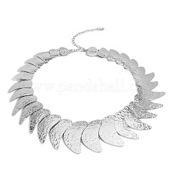 Colliers plastron en alliage martelé à aile pour femmes&nbsp;WGDE902-02
