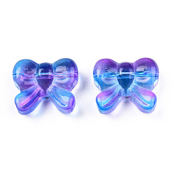 Perles de verre peintes par pulvérisation transparent&nbsp;LS-GLAA-N035-025-G02