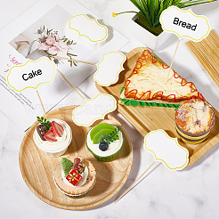 1 Set Papier-Kreidetafel-Kuchenaufsätze&nbsp;DIY-CN0003-21A