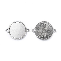 Supports du connecteur de cabochon en alliage de style tibétain&nbsp;TIBE-M022-11AS