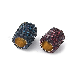 Strass-Tonpflaster-Messingperlen&nbsp;KK-P305-08G