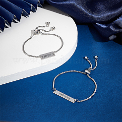 DIY-Set zum Basteln von rechteckigen Schiebearmbändern&nbsp;DIY-UN0005-57